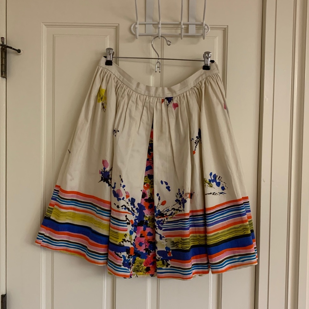 RED Valentino Pleated A-Line Skirt Art Print